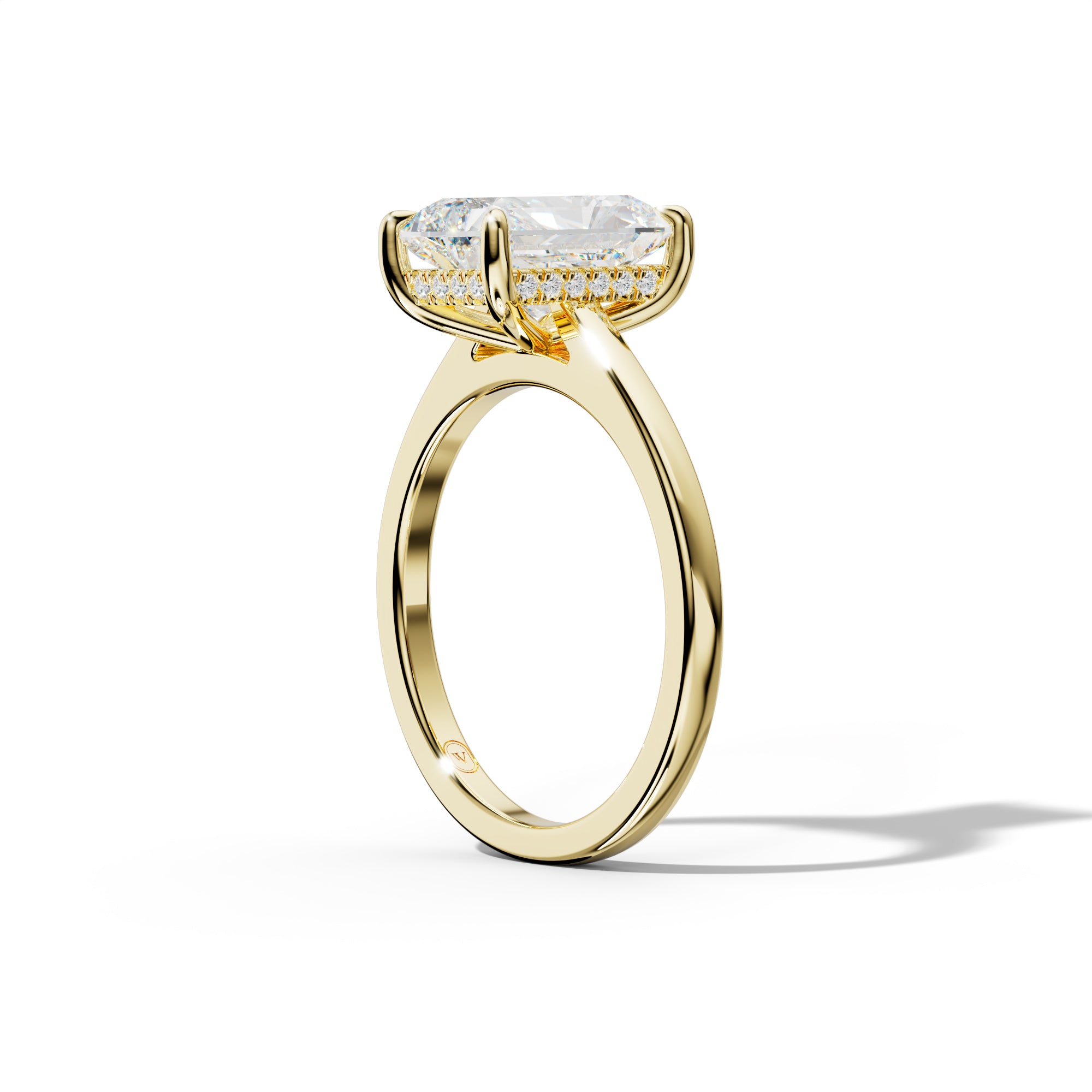 Lilly Radiant Diamond Engagement Ring